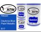 Preview: Nissan, Daytona Blue Pearl Metallic, B17: 500ml Lackdose + 500ml Klarlack + 250ml Härter - Set, von ATW Autoteile West.